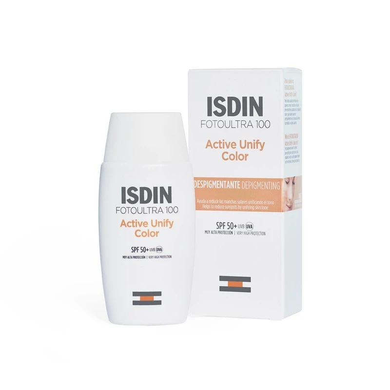 ضد آفتاب رنگی ایزدین مدل Active Unify با SPF 50+ (ضد لک و روشن کننده - ۵۰ میل)